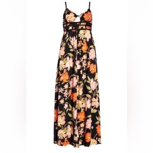 Free People Wisteria Floral Sleeveless Maxi Dress